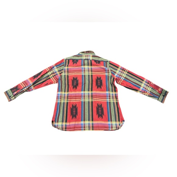 Polo Ralph Lauren Red Aztec Beacon Southwestern Button Down Size XL - Picture 4 of 8
